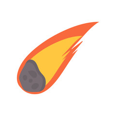 Meteor cartoon illustration