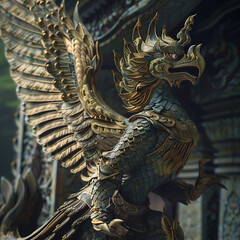 Garuda, a literary animal, shows a creative and charismatic culture