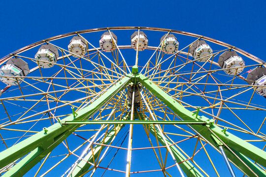 Fourth of July Ferris Wheel at the County Fair in California . High quality photo
