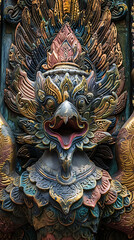 Fototapeta premium Garuda, a literary animal, shows a creative and charismatic culture