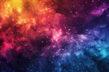 Obraz premium A cosmic background with galaxies and nebulae in vibrant colors