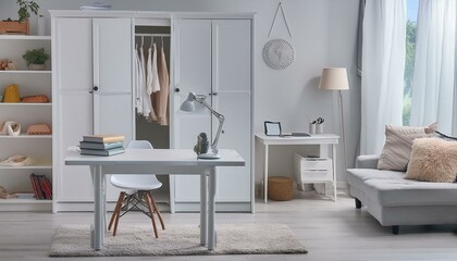  White colour cabinet for Korean home