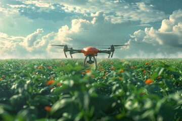 Drones play a crucial role in modern farming by providing aerial views for precise pesticide application, improving crop health and field management