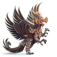 Garuda, a literary animal, shows a creative and charismatic culture