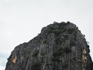 Limestone mountains, close-up photography of beautiful nature