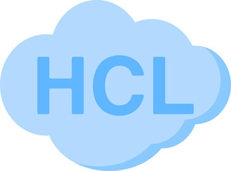 HCL icon, HCL, hydrochloric acid, chemistry, science, element, icon, color, school, round