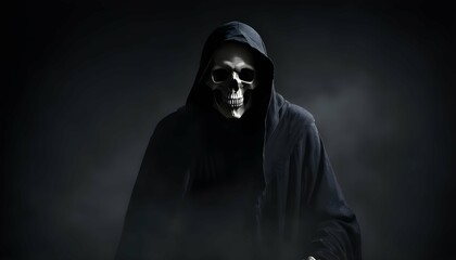 The grim reaper emerging from the shadows his pre upscaled_6