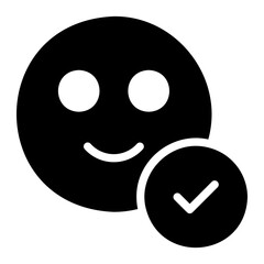 satisfaction glyph icon
