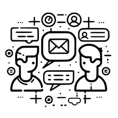 communication icon, business icon, technology icon, discussion icon, conference icon, cooperation icon, meeting icon, success icon, teamwork icon, group icon, management icon, businessman icon, office