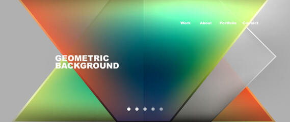 Gradient triangle geometric minimal wallpaper