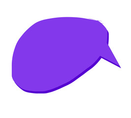 bubble icon call out purple