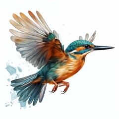 Fototapeta premium colorful beautiful birds Created with Generative AI technology.