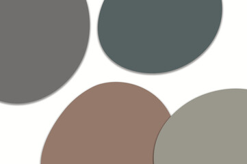 Simple soft gray brown irregular abstract wavy color blocks