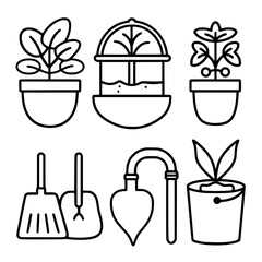 gardening icon, agriculture icon, tree icon, harvest icon, horticulture icon, farming icon, environmental icon, landscaped icon, farmer icon, lifestyles icon, innovation icon, agricultural icon, plant