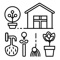gardening icon, agriculture icon, tree icon, harvest icon, horticulture icon, farming icon, environmental icon, landscaped icon, farmer icon, lifestyles icon, innovation icon, agricultural icon, plant