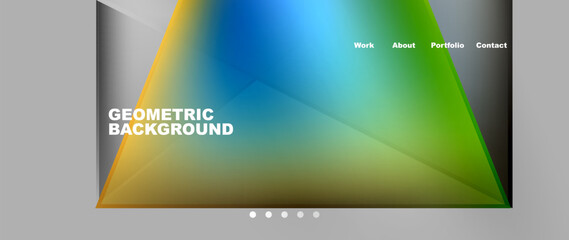 Gradient triangle geometric minimal wallpaper