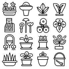 gardening icon, agriculture icon, tree icon, harvest icon, horticulture icon, farming icon, environmental icon, landscaped icon, farmer icon, lifestyles icon, innovation icon, agricultural icon, plant