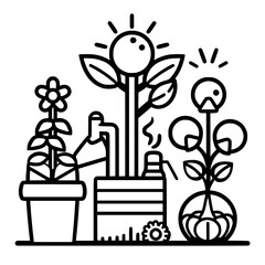 gardening icon, agriculture icon, tree icon, harvest icon, horticulture icon, farming icon, environmental icon, landscaped icon, farmer icon, lifestyles icon, innovation icon, agricultural icon, plant