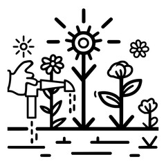 gardening icon, agriculture icon, tree icon, harvest icon, horticulture icon, farming icon, environmental icon, landscaped icon, farmer icon, lifestyles icon, innovation icon, agricultural icon, plant