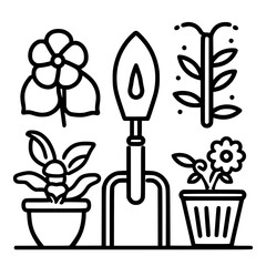 gardening icon, agriculture icon, tree icon, harvest icon, horticulture icon, farming icon, environmental icon, landscaped icon, farmer icon, lifestyles icon, innovation icon, agricultural icon, plant