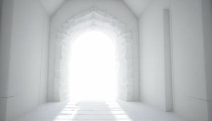 A gateway of pure white light pulsing with divine upscaled_4