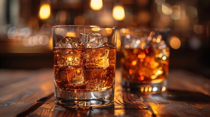 whiskey, for a friendly party in a bar or a restaurant.