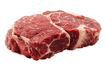 Raw beef steak  transparent background png file, Generative AI