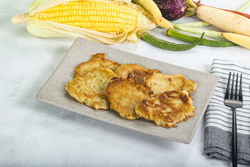 Tasty golden potato hash brown
