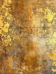 Golden concrete foil paper, wall texture background