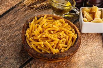 Italian pasta Maccherony for cooking