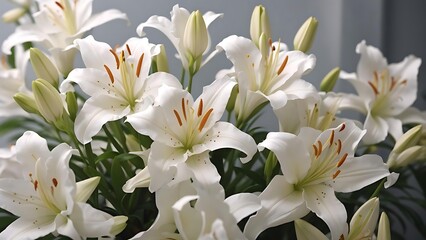 White lillie close up