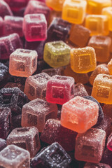 photo of gummy cubes