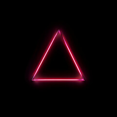 abstract triangle shape on black
