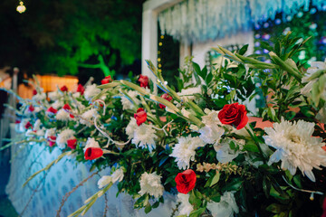 Flower decoration arrangement in an event | Indian wedding ceremony decoration