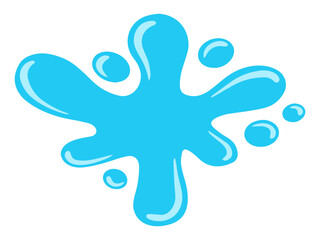 Water Spill Element Background