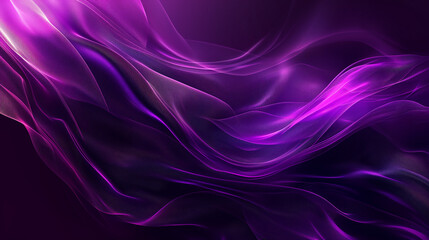 Fototapeta premium Ethereal Purple Waves - A Mesmerizing Dance of Light and Shadow
