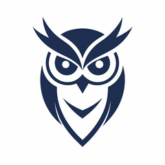 Owl logo design icon vector art illustration