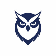 Owl logo design icon vector art illustration