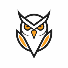 Owl logo design icon vector art illustration