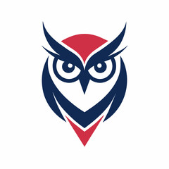 Owl logo design icon vector art illustration