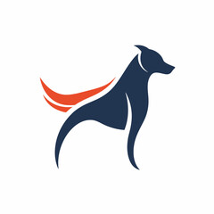 Dog logo design icon vector art illustration
