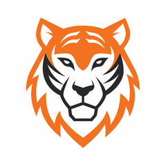 tiger head logo design vector illustration