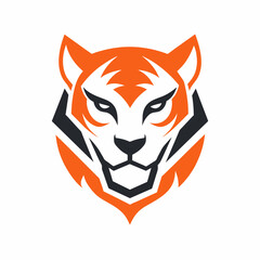 tiger head logo vector illustration