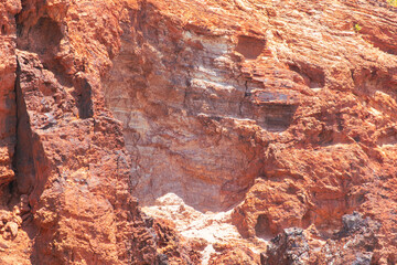 Red rock formation as background