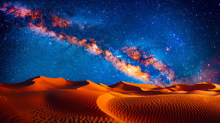 Desert Landscape at Night
