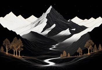 mountains in dark view (30)