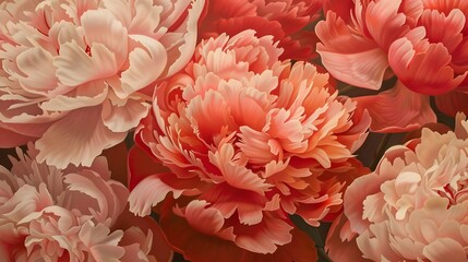 create a garden of peonies, their lush, ruffled petals opening to reveal layers of beauty within