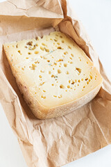 ripe cheese on the table
