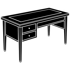 table isolated on white