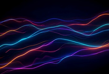 abstract background with glowing lines